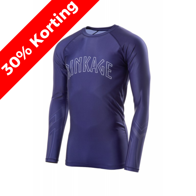 Rinkage Olympia Long Sleeve Rashguard - Blue