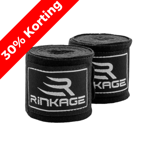 Rinkage Vanquish Handwraps - 450 cm - Black