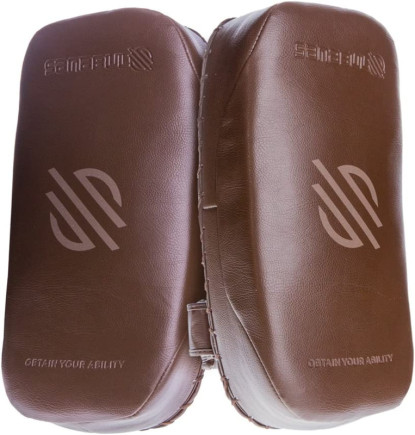 Sanabul Battle Forged Muay Thai Pads - Pair - Standard Size - Brown