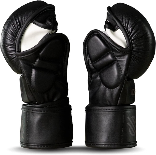 Sanabul Essential 7 oz MMA Hybrid Sparring Gloves - Black