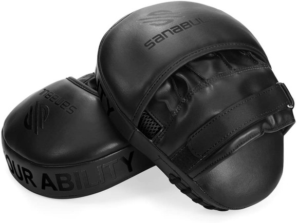 Sanabul Essential Curved Punch Mitts - Black