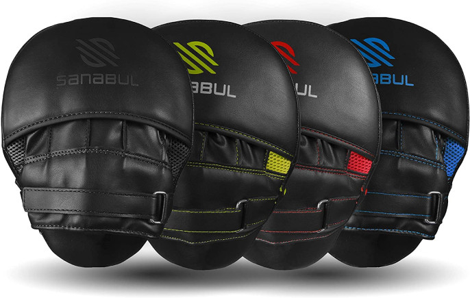 Sanabul Essential Curved Punch Mitts - Black