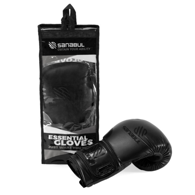 Sanabul Essential Gel Boxing Gloves - Black