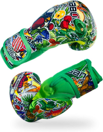 Sanabul Sticker Bomb Boxing Gloves for Kids - Dino Jungle