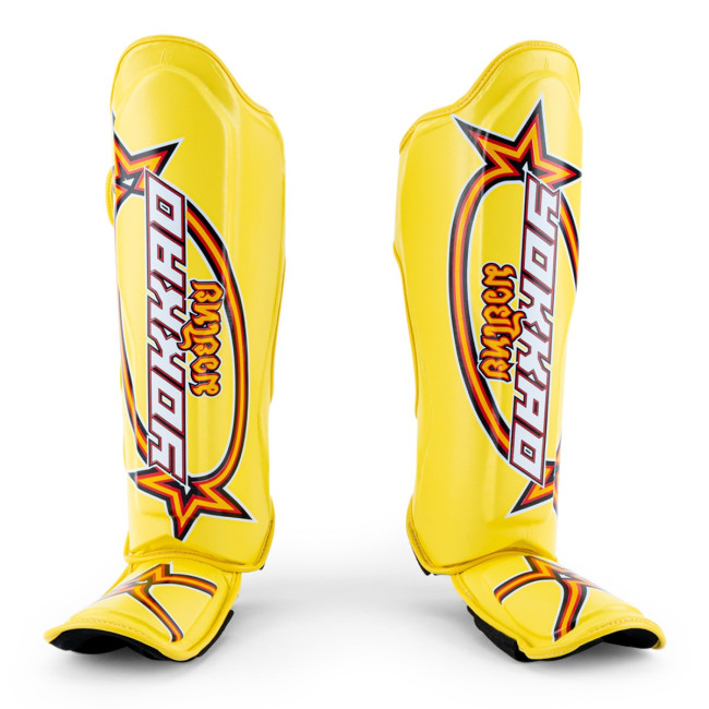 Yokkao Vertical Shin Guards - Microfiber - Yellow