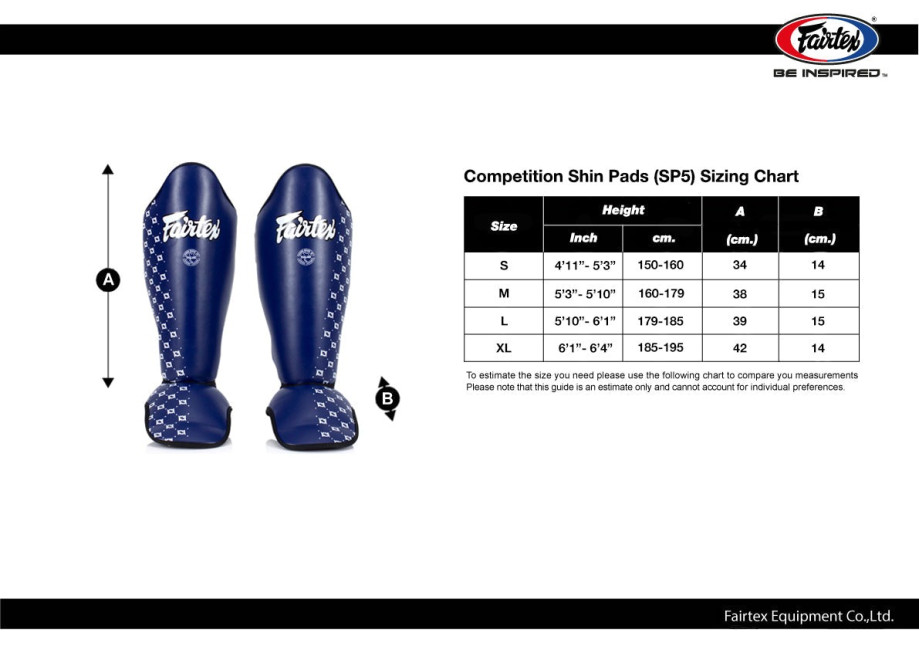 Fairtex Competition - Shinguards - Yellow