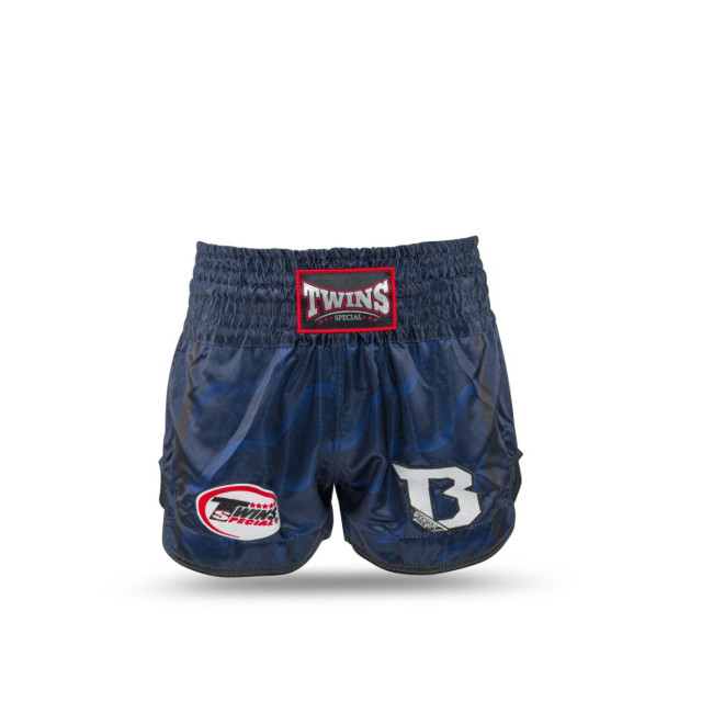 Twins Special x Booster TBT05 Muay Thai Shorts - Black/Blue