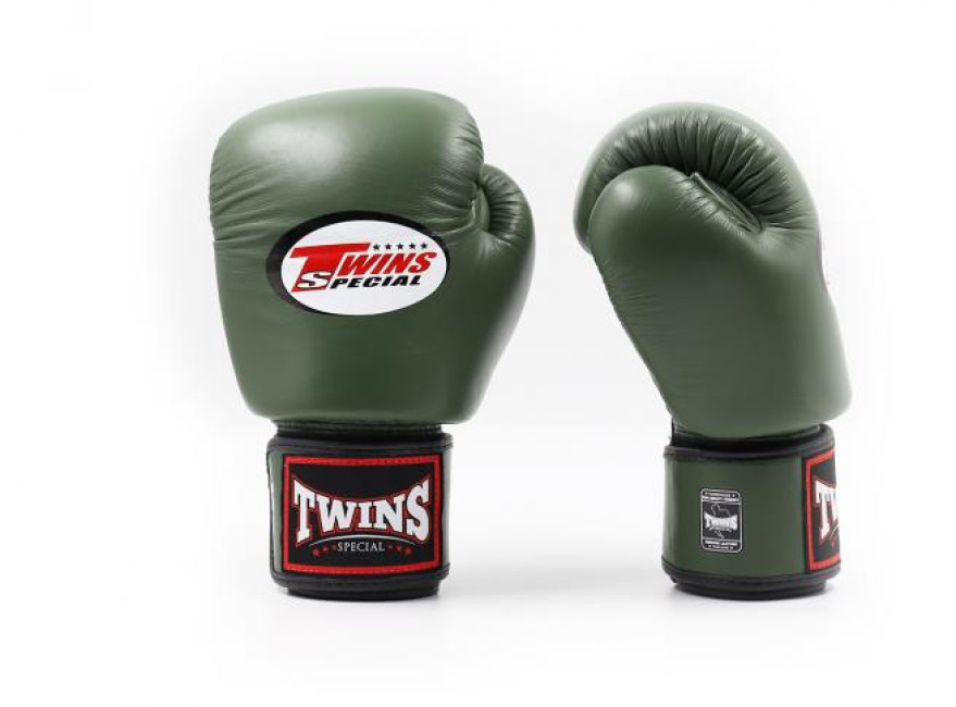 Twins Boxing Gloves - BGVL 3 - Olive Green