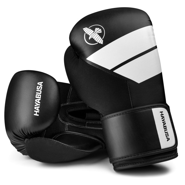 Hayabusa S4 Boxing Gloves - Black/White
