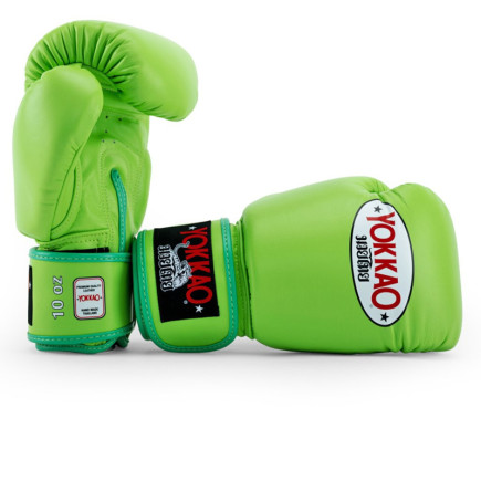 Yokkao Matrix Boxing Gloves - Leather - Lime Zest