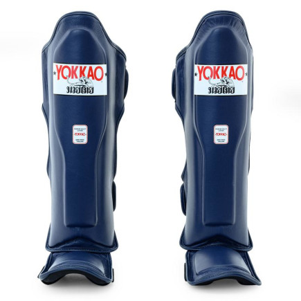 Yokkao Matrix Shinguards - Leather - Evening Blue