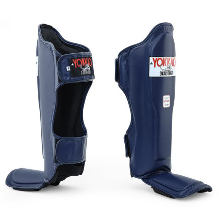 Yokkao Matrix Shinguards - Leather - Evening Blue