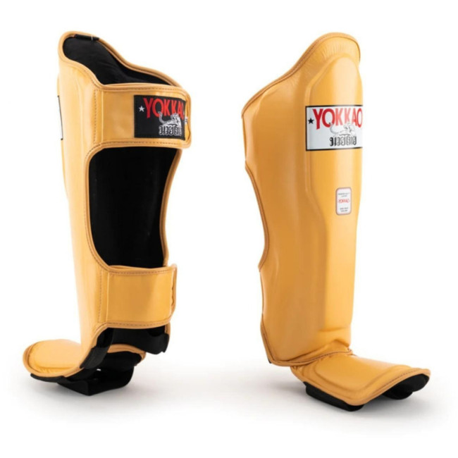 Yokkao Matrix Shin Guards - Leather - Mango