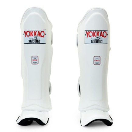 Yokkao Matrix Shinguards - Leather - White