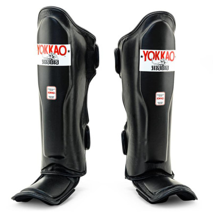 Yokkao Matrix Shinguards - Leather - Black