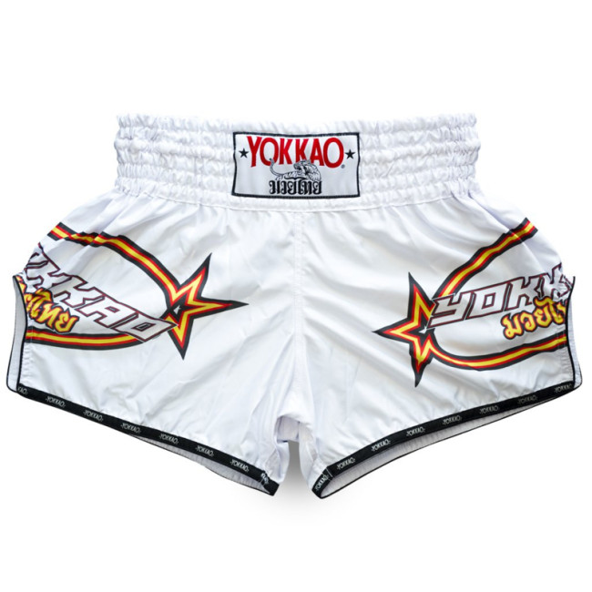 Yokkao Vertical Carbon Fit Shorts - Satin Blend - White