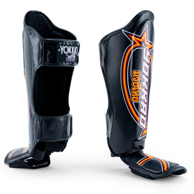 Yokkao Vertical Shinguards - Microfiber - Black