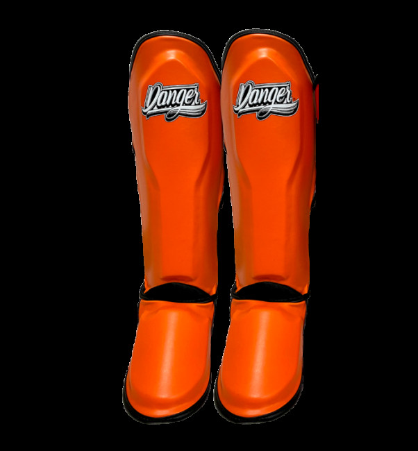 Danger Youth Shin Guards - PU - Orange